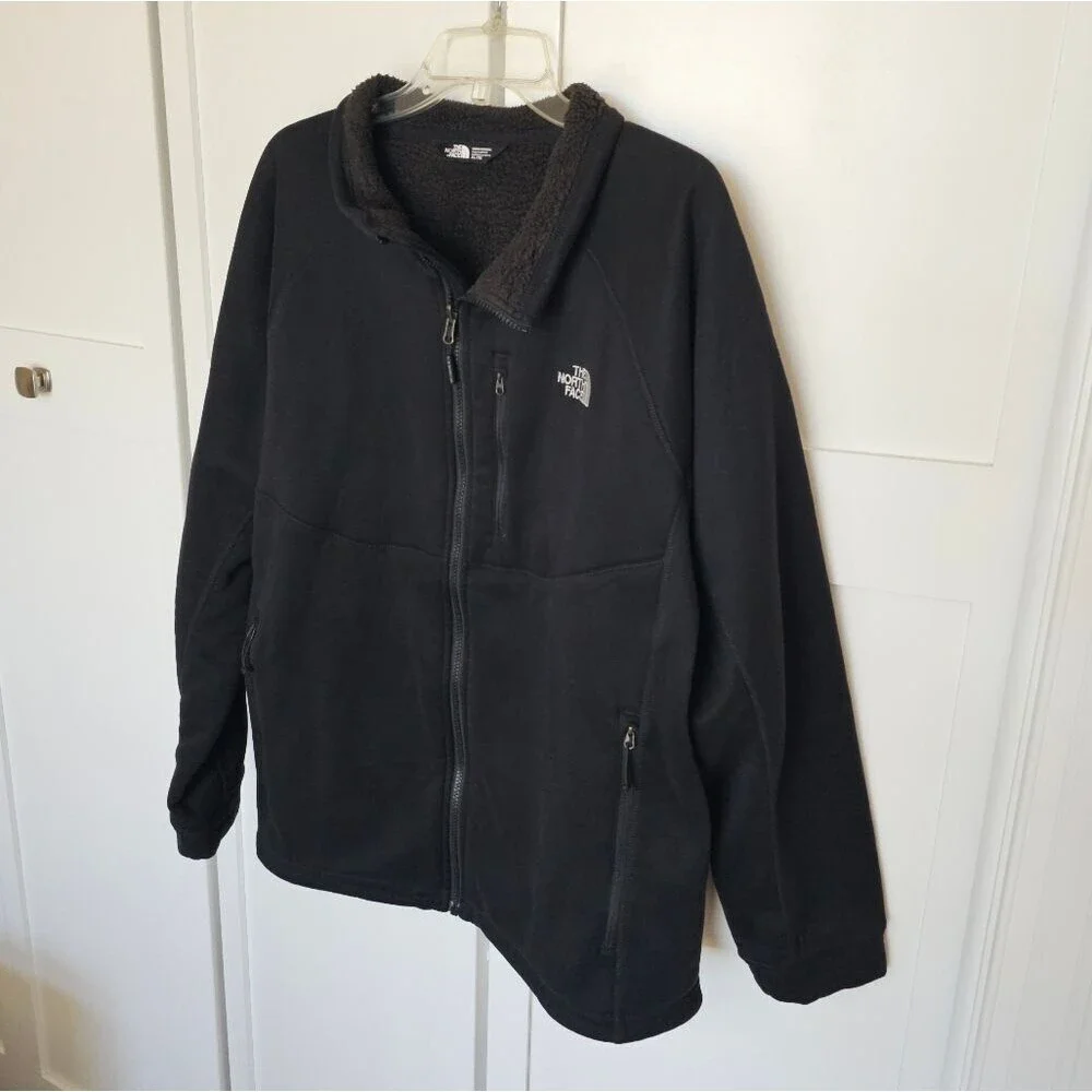 The North Face full zip sherpa lined jacket men's size XL